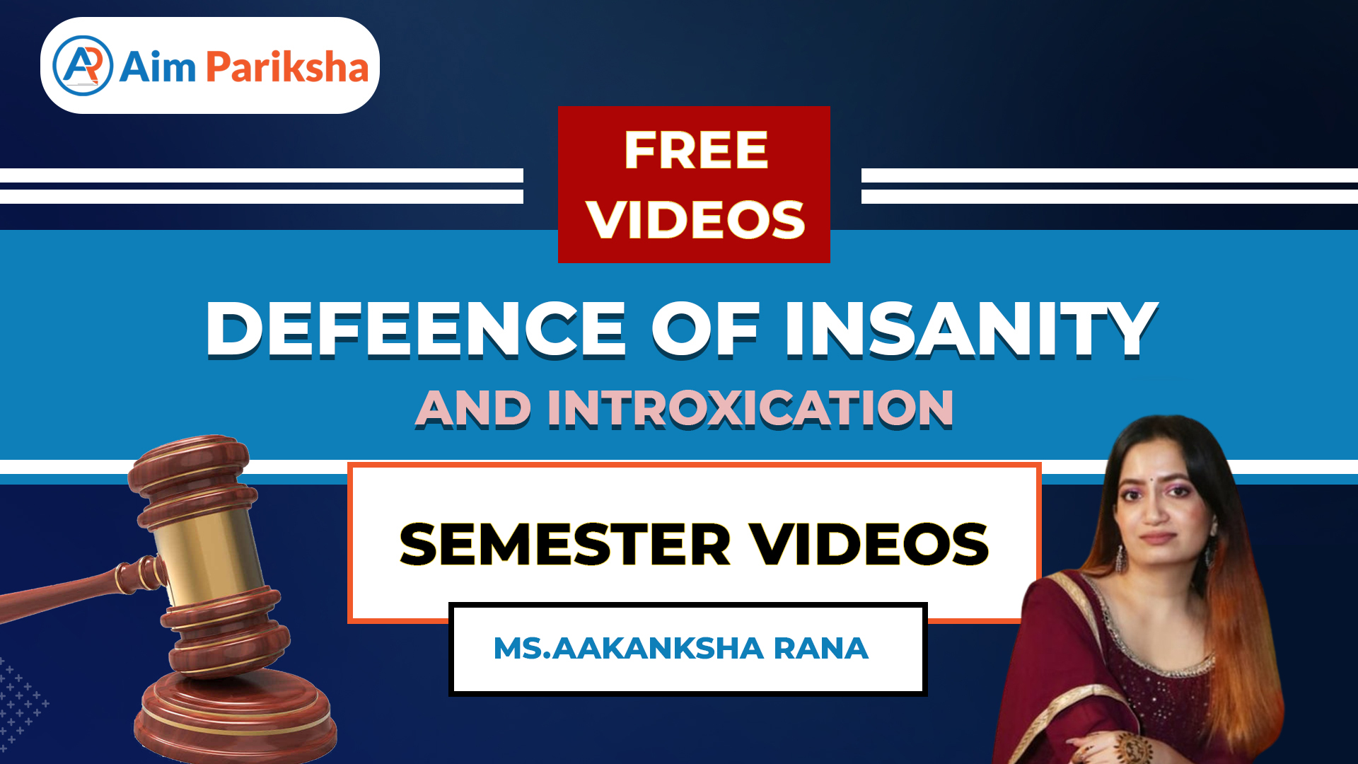 Defence Of Insanity And Intoxication | Semester Videos
